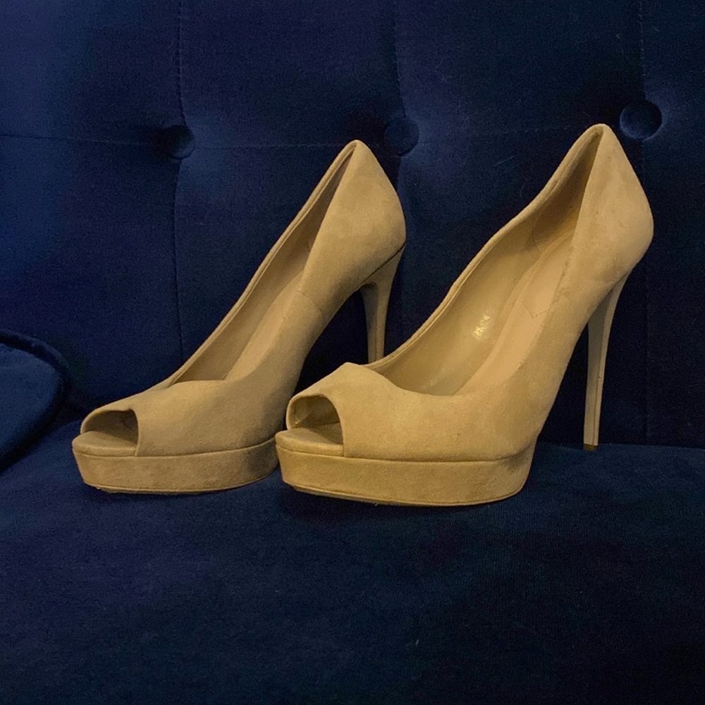 ALDO tan suede high heals. Size 8.5